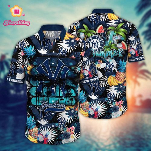 MLB New York Yankees Hawaiian Shirt - Perfect Style for Sports Fans