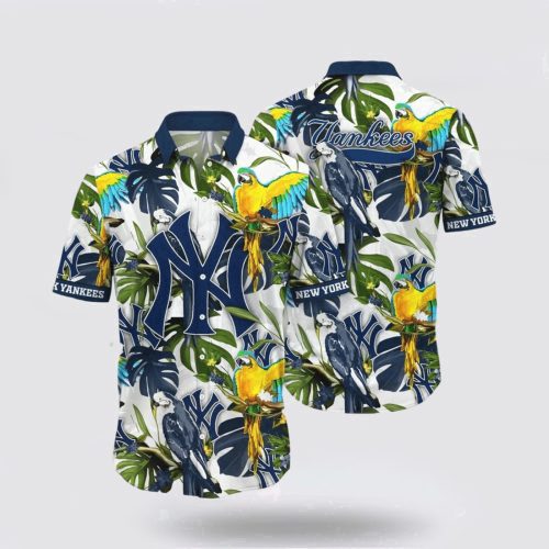 MLB New York Yankees Hawaiian Shirt: Surf in Style with the Super Cool Fan Gear!