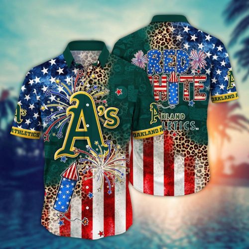Oakland Athletics MLB Independence Day Aloha Shirt for Cool Fans
