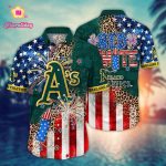 Oakland Athletics MLB Independence Day Aloha Shirt for Cool Fans