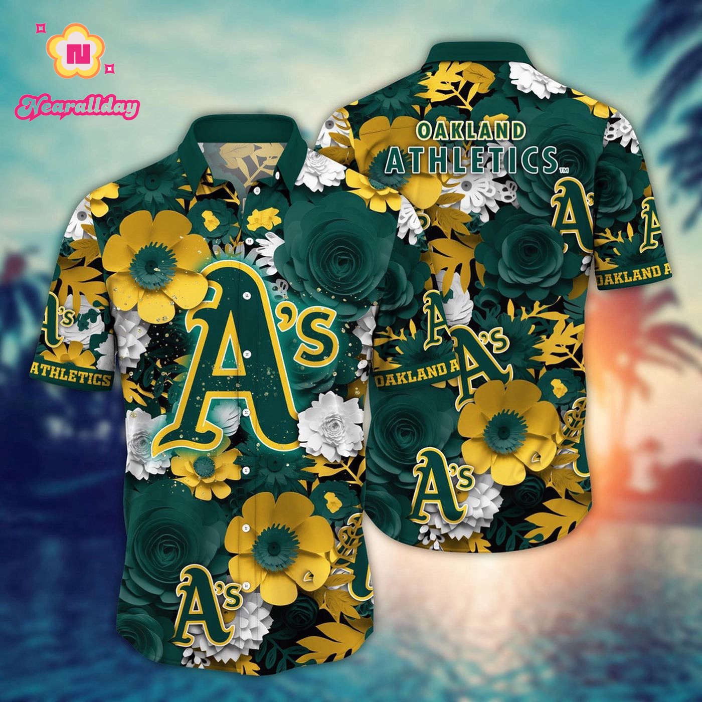 MLB Oakland Athletics Hawaiian Shirt – Diamond Dreams for Sport Fans MLB Oakland Athletics Hawaiian Shirt – Diamond Dreams for Sport Fans
