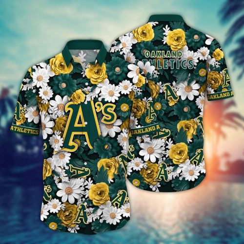 Oakland Athletics Hawaiian Shirt: Floral Fusion Fashion for MLB Fans