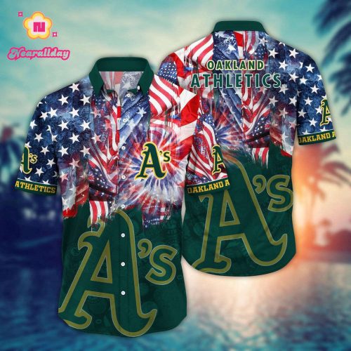 MLB Oakland Athletics Hawaiian Shirt: Flower Game Day Aloha Style for Fans