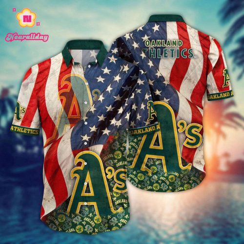 MLB Oakland Athletics Hawaiian Shirt: Swing into Hawaiian Chic for Fans