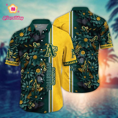 Oakland Athletics MLB Hawaiian Shirt: Steal The Bases Steal The Show - Perfect for Fans!