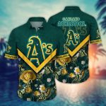 MLB Oakland Athletics Hawaiian Shirt: Summer Swing for Sport Fans