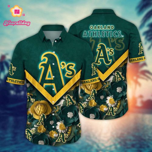 MLB Oakland Athletics Hawaiian Shirt: Summer Swing for Sport Fans