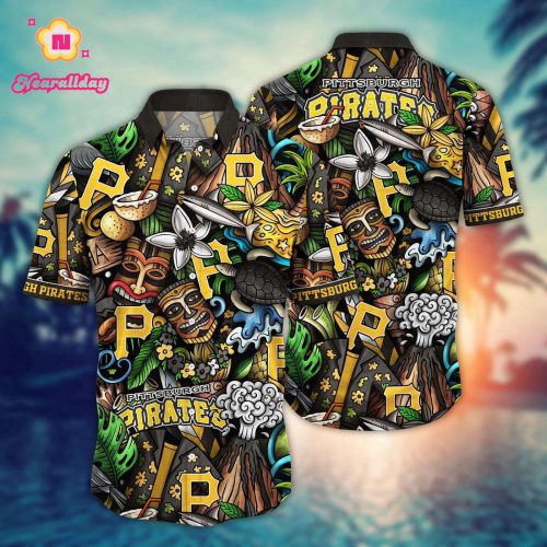 MLB Pittsburgh Pirates Hawaiian Shirt: Flower Strike Fan Style