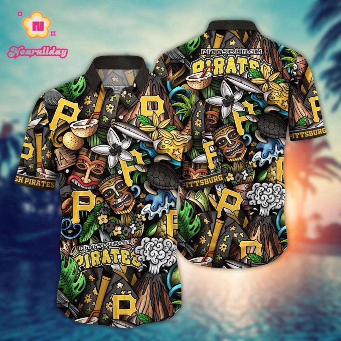 MLB Pittsburgh Pirates Hawaiian Shirt: Flower Strike Fan Style