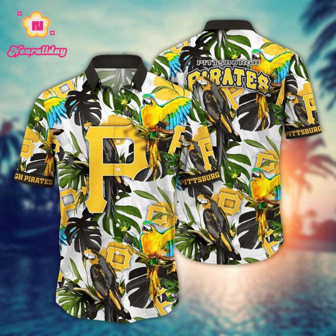 MLB Pittsburgh Pirates Hawaiian Shirt: Victory In Bloom Fan Gift
