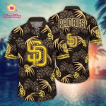 MLB San Diego Padres Hawaiian Shirt: Floral Symphony Fan Gift