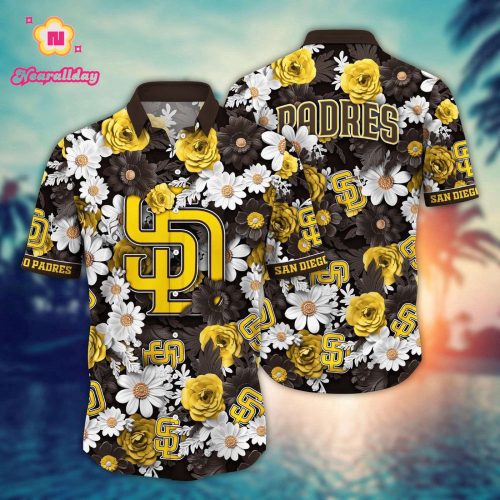 MLB San Diego Padres Hawaiian Shirt: Fan Fashion Floral Fusion
