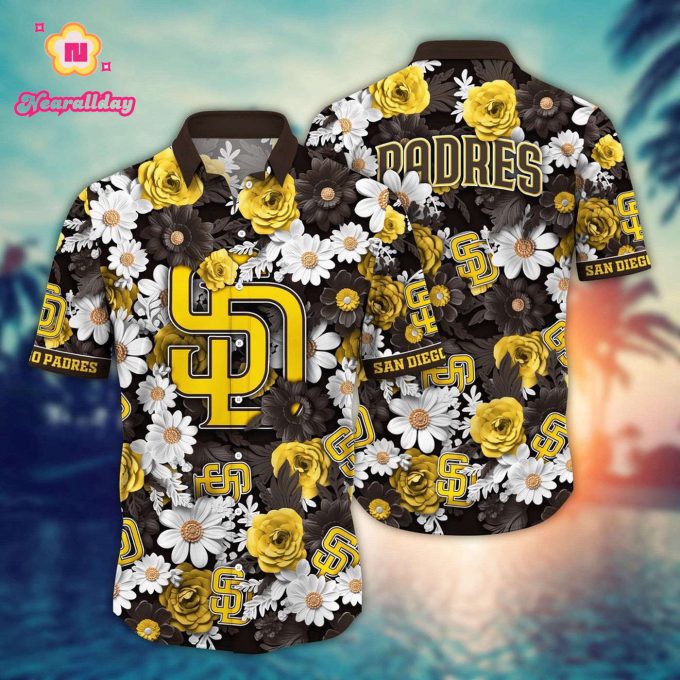 MLB San Diego Padres Hawaiian Shirt: Fan Fashion Floral Fusion