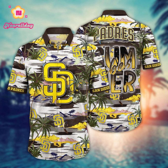 MLB San Diego Padres Hawaiian Shirt – Flower Grand Slam Fan Favorite