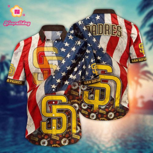 MLB San Diego Padres Hawaiian Shirt: Floral Swing for Fan-Chic