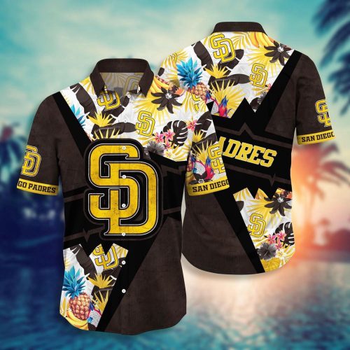 San Diego Padres Hawaiian Shirt: Swing Into Sunset with Floral Design for Fans