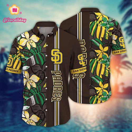 MLB San Diego Padres Hawaiian Shirt – Summer Swirl Fan Gift