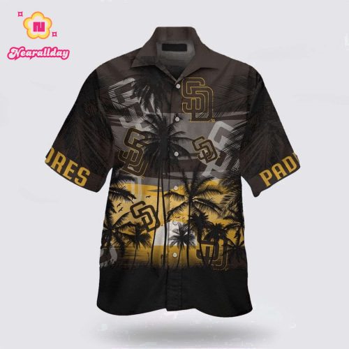 MLB San Diego Padres Hawaiian Shirt: Sun Sea Style - Summer Look for Fans