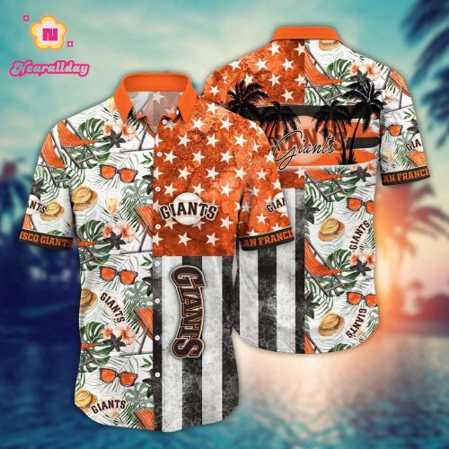 MLB San Francisco Giants Hawaiian Shirt - Flower Home Run Threads for Fans