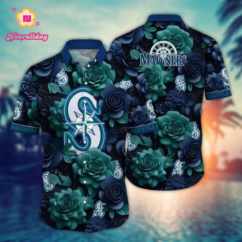 Official MLB Seattle Mariners Hawaiian Shirt - Aloha Style for Fans