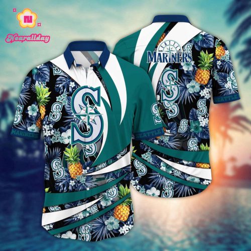 MLB Seattle Mariners Hawaiian Shirt: Flower Bloom Glory for Fans
