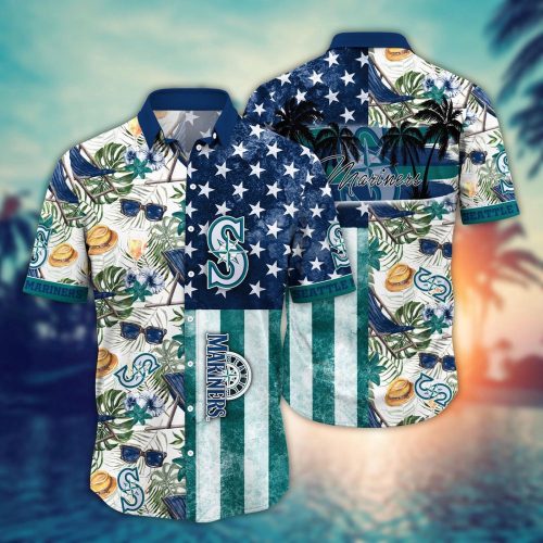MLB Seattle Mariners Hawaiian Shirt: Flower Home Run Threads for Fans