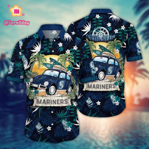 MLB Seattle Mariners Hawaiian Shirt - Perfect for Summer Heatwave Sports Fans