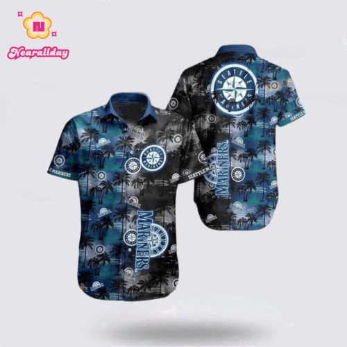 MLB Seattle Mariners Hawaiian Shirt: Surf in Style with Beach Outfits for Fans