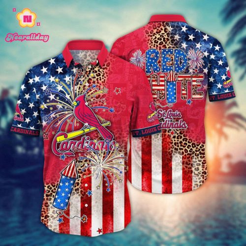 MLB St Louis Cardinals Hawaii Shirt: Independence Day Aloha Style for Fans