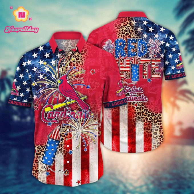 MLB St Louis Cardinals Hawaii Shirt: Independence Day Aloha Style for Fans