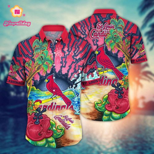 MLB St Louis Cardinals Hawaiian Shirt: Diamond Dreamscape for Sports Fans