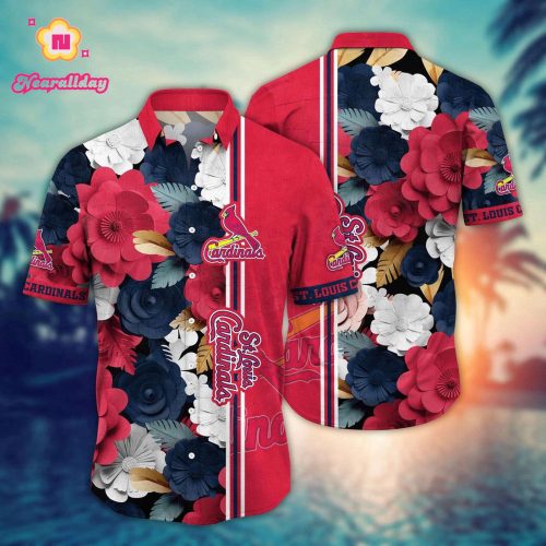MLB St Louis Cardinals Hawaiian Shirt - Floral Fashion for Sport Fans