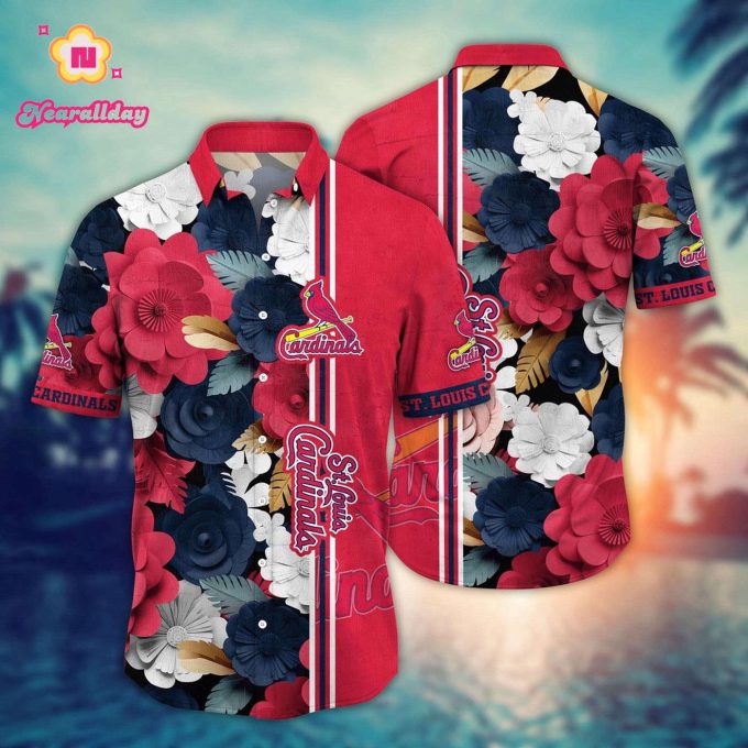 MLB St Louis Cardinals Hawaiian Shirt – Floral Fashion for Sport Fans