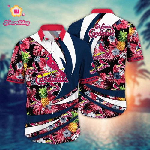 MLB St Louis Cardinals Hawaiian Shirt - Fan s Flower Bloom Glory