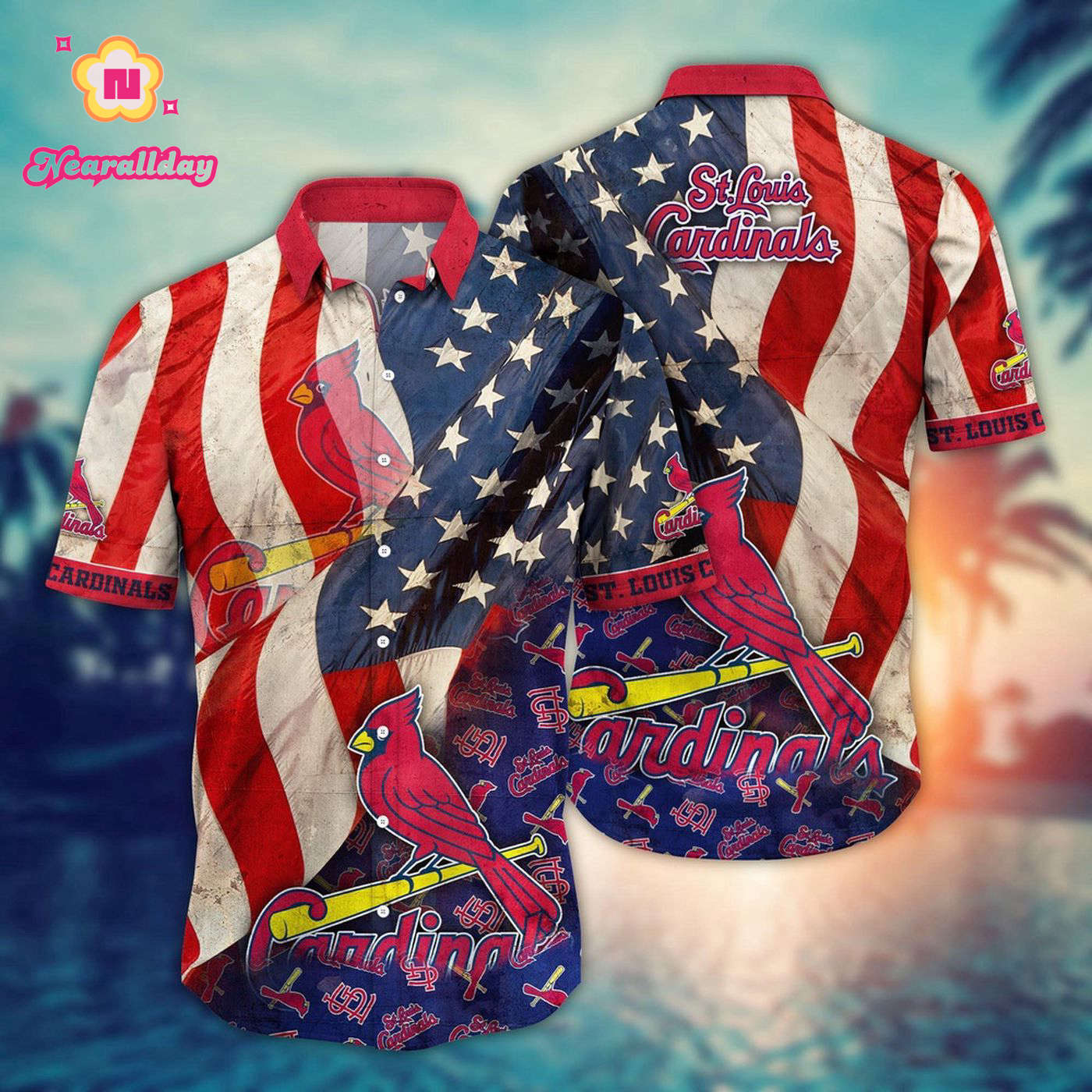 MLB St Louis Cardinals Hawaiian Shirt – Stylish Flower Design for Fans MLB St Louis Cardinals Hawaiian Shirt – Stylish Flower Design for Fans