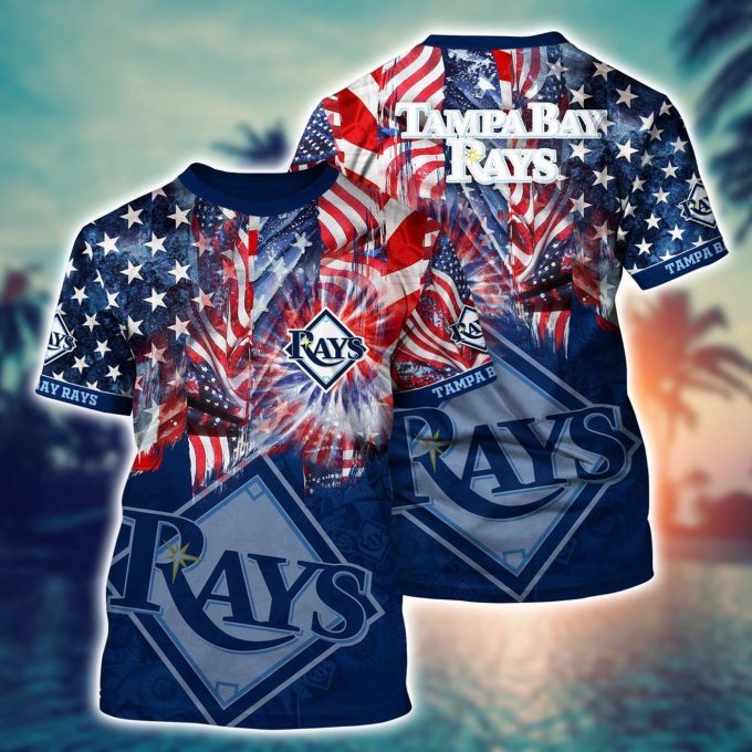 MLB Tampa Bay Rays Hawaiian Heatwave 3D T-Shirt – Perfect for Sports Fans