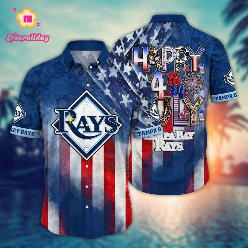 MLB Tampa Bay Rays Independence Day Hawaiian Shirt - Trendy Top for Cool Fans