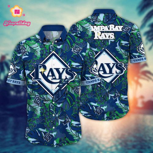 MLB Tampa Bay Rays Hawaiian Shirt: Fan Paradise with Flower & Palm Tree Design