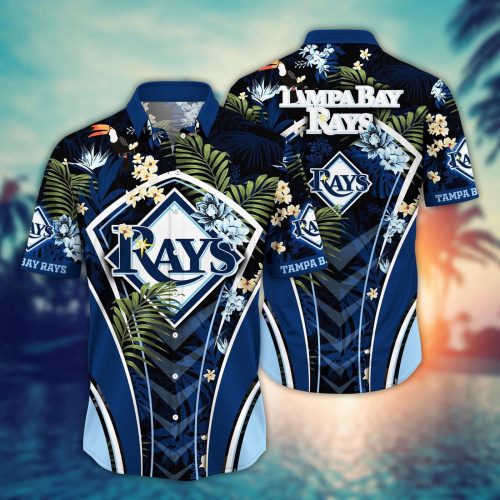 MLB Tampa Bay Rays Hawaiian Shirt: Flower Strike Pose for Fans