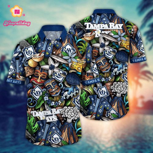 MLB Tampa Bay Rays Hawaiian Shirt: Make a Style Statement with Flower Strike Design