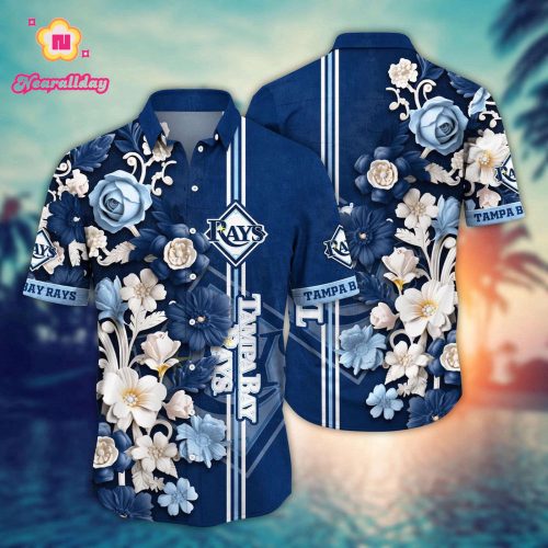 MLB Tampa Bay Rays Hawaiian Shirt - Luau League Fan Gear