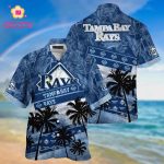 MLB Tampa Bay Rays Hawaiian Shirt: Palm Tree Pattern for Fans – Sports Style