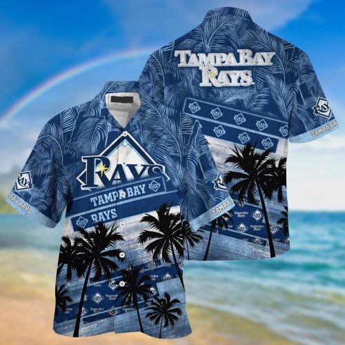 MLB Tampa Bay Rays Hawaiian Shirt: Palm Tree Pattern for Fans – Sports Apparel
