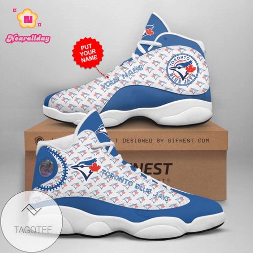 MLB Toronto Blue Jays Custom Name Air Jordan 13 Shoes V4- Unisex Shoes Gift