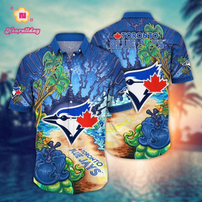 MLB Toronto Blue Jays Hawaiian Shirt: Diamond Dreamscape for Sports Fans