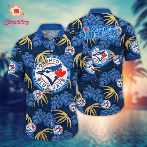 Toronto Blue Jays Hawaiian Shirt: Floral Symphony Fan Gift - MLB Team Apparel