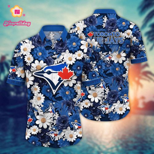 MLB Toronto Blue Jays Hawaiian Shirt: Floral Fusion Fashion for Fans