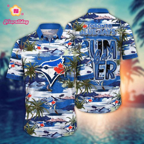 MLB Toronto Blue Jays Hawaiian Shirt - Grand Slam Floral Design for Fans