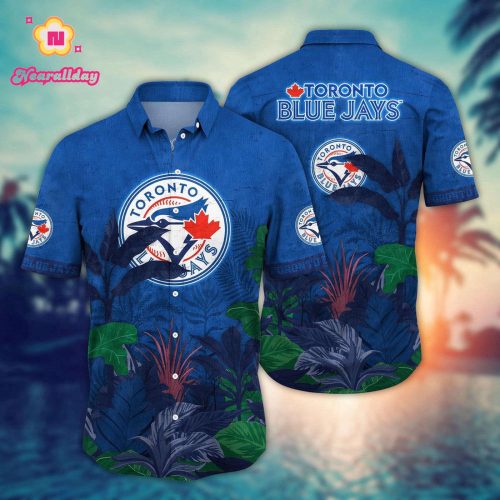 MLB Toronto Blue Jays Hawaiian Shirt: Fan-Favorite Tropical Tree Pattern