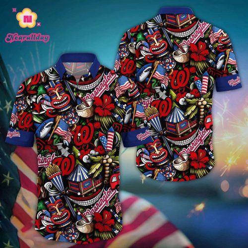 MLB Washington Nationals Hawaii Shirt - Vibrant Aloha for Cool Fans